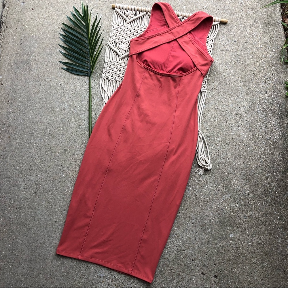 Lululemon Dress Size 6 - Picnic Play Dress Brick Rose - Picture 4 of 10
